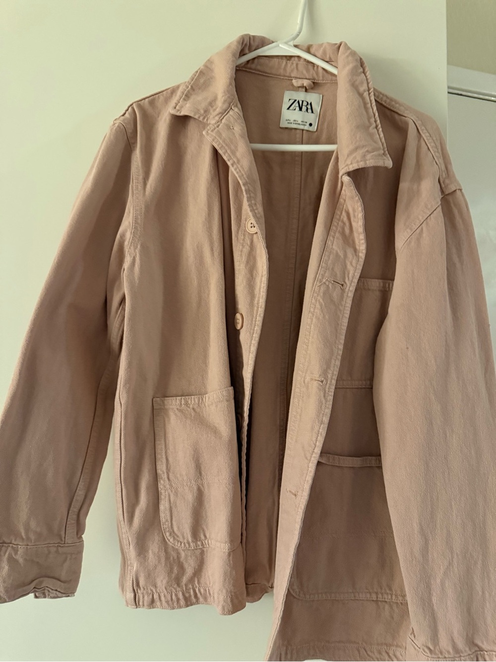 ZARA Dusty Rose Utility Jacket